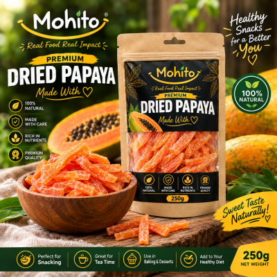 Premium Dried Papaya - 1kg