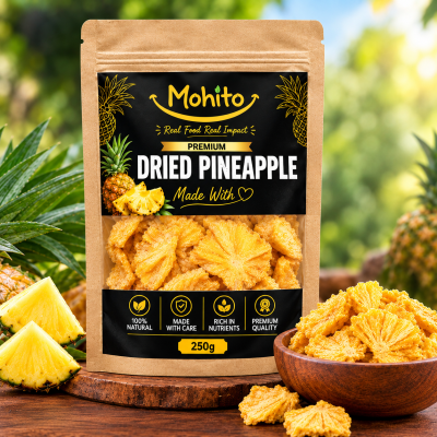 Premium Dried Pineapple - 250g